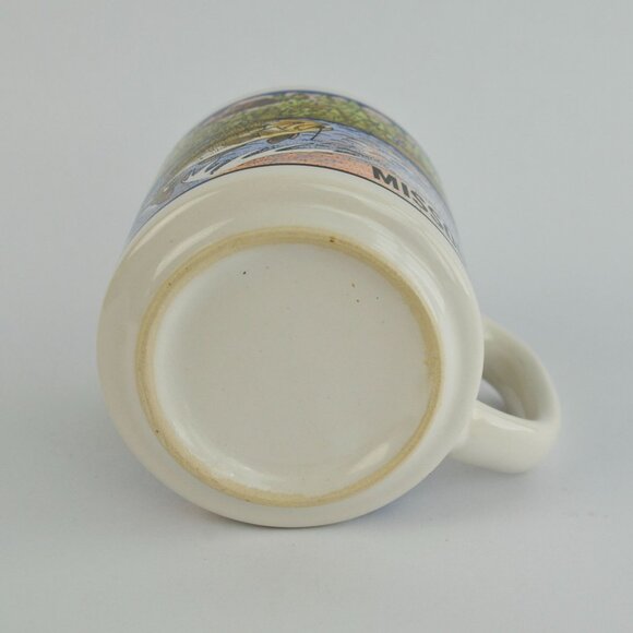Missouri Coffee Mug Vintage Fish Boat Cabin Teal Interior - Picture 6 of 6
